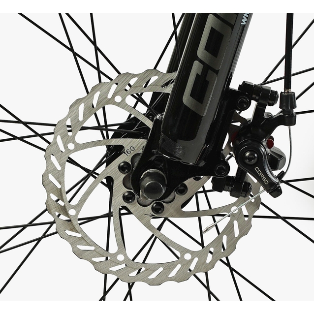 Велосипед 29 ST Corso «ALPHA» LF-29360 сталь 19", (к-т SHIMANO) графіт (сіро-блакитний)