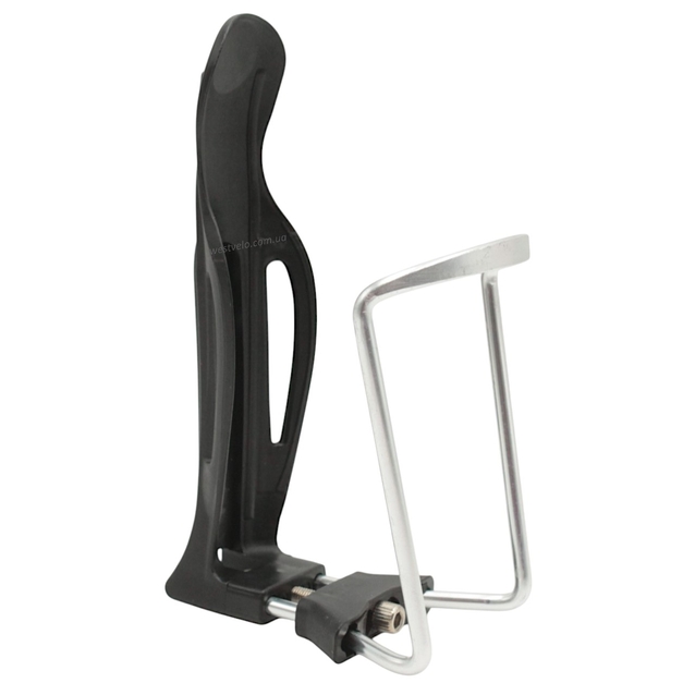 Фляготримач пластик-алюміній, чорний фото westvelo.com