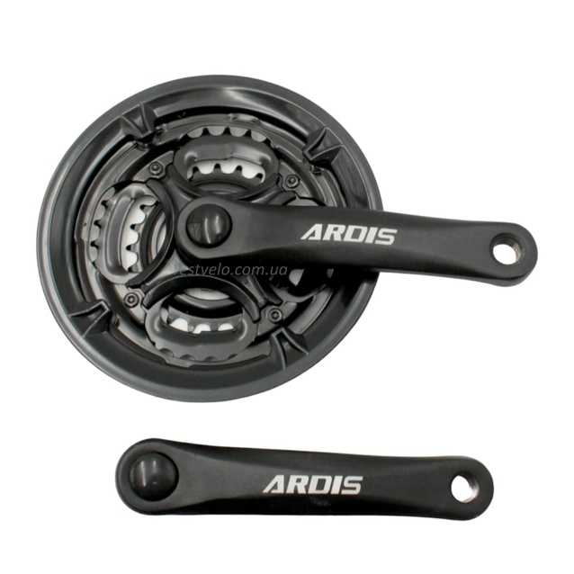 Система шатунів мтв мала ARDIS AL, чорна (24/34/42Т) L-152мм. фото westvelo.com