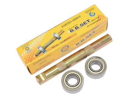 Каретка Мінськ КВМ (вал L-146мм + пром підшипники 203)