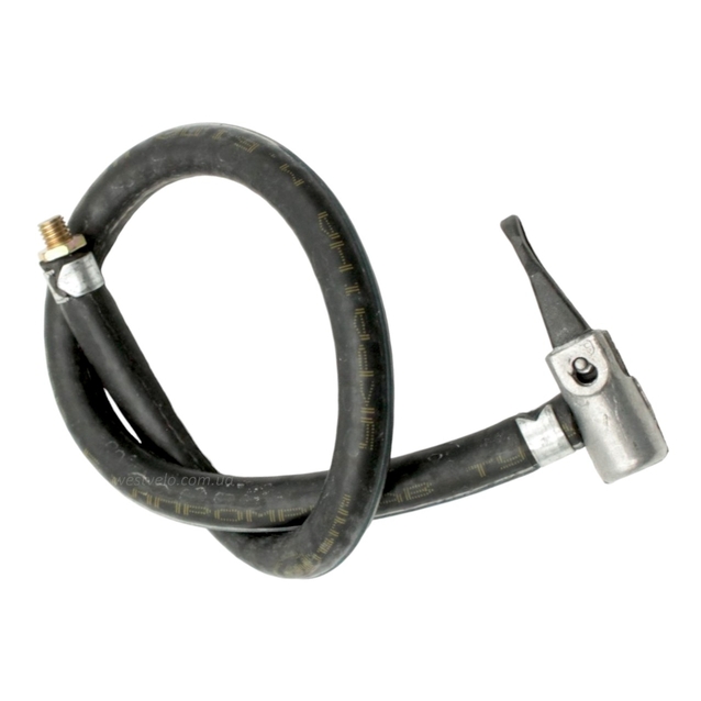 Шланг насоса авто гумовий чорний короткий (AL. пласт.) L-50см фото westvelo.com