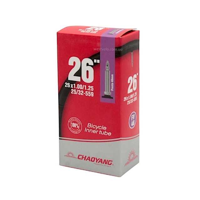 Камера 26 presta  FV 48mm CHAOYANG (1.00-1.25) (25/32-559)