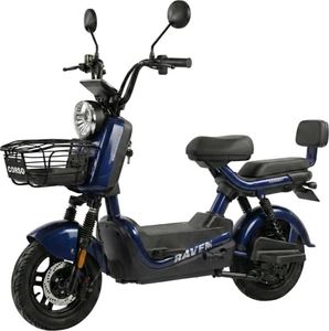 Електроскутер Corso «RAVEN» RN-191075 двигун 800W, акумулятор 60V 20Ah графеновий, темно-синій, колеса 10" + 1 ящик. акум