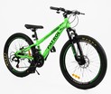 Велосипед 24 ST Corso «PATROL» PL-24752 сталь 11", (к-т SunRun) салатовий фото westvelo.com
