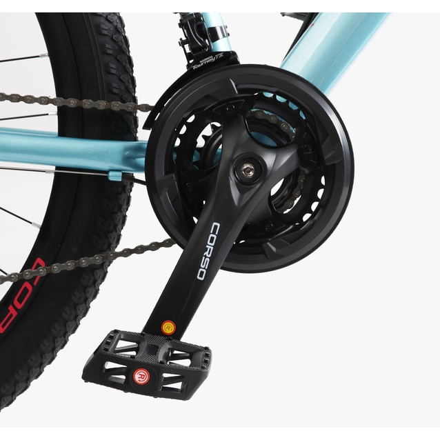Велосипед 27.5 ST Corso «AMBER» MB-54811 сталь 15", (к-т SHIMANO) синьо-рожевий фото westvelo.com