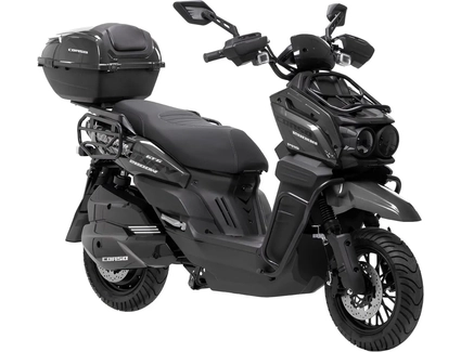 Електроскутер Corso «BLACKFURY» BF-645014, двигун 2800W, акумулятор 72V 40Ah літій-залізо-фосфатний, графітовий, колеса 12"