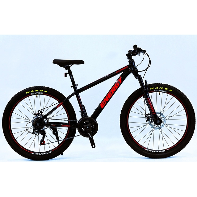 Велосипед 26 ST Corso «ENERGY» EN-26203 сталь 15", (к-т SHIMANO) чорно-червоний фото westvelo.com