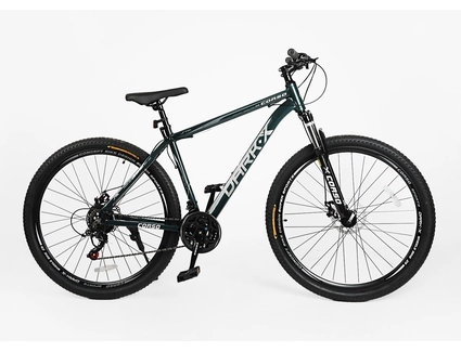 Велосипед 29 AL Corso «DARK-X» DX-29336 алюміній 19", (к-т SHIMANO) смарагдовий