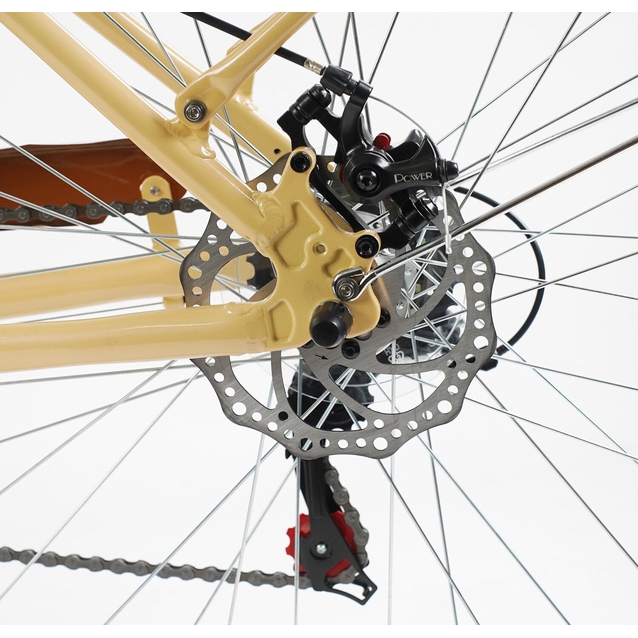 Міський велосипед 28 AL Corso «SONATA» SN-28410 алюміній 18", (к-т SHIMANO) бежевий (+к/к/б) фото westvelo.com