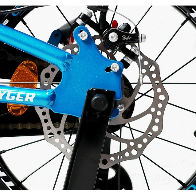 Дитячий велосипед 16 AL Corso «TAYGER»  TG-40654 алюмінієва рама, дискові гальма, синій фото westvelo.com