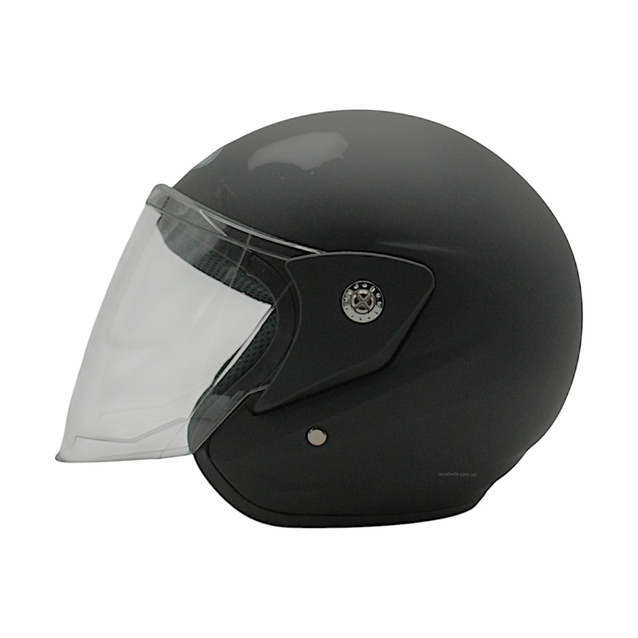 Мото шолом, відкритий (L) PICKS АТ-666 чорний матовий фото westvelo.com