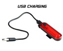 Мигалка на usb зарядку зад №056 VOLCANO червона з акумулятором (362) фото westvelo.com