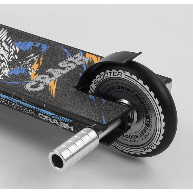 Самокат трюковий Best Scooter «CRASH» 37890 чорно-синій, HIC-система, пеги, AL диск та дека, колеса PU Ø110mm, ширина керма - 57 см фото westvelo.com