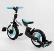 Велобіг-трансформер, 2-кол з батьківською ручкою, PU 10 BestTrike алюміній 56659 біло-блакитний, складний, батьківська ручка, знімні педалі фото westvelo.com