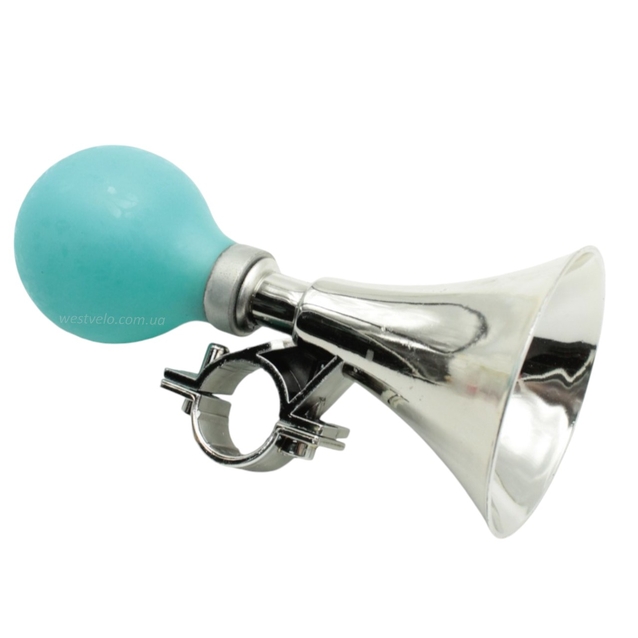 Сигнал-клаксон дитячий пластик блакитний-нікель фото westvelo.com
