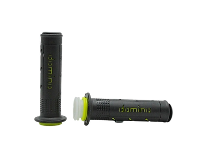 Мото гріпси DOMINO універсальні (тип3) чорно-зелені