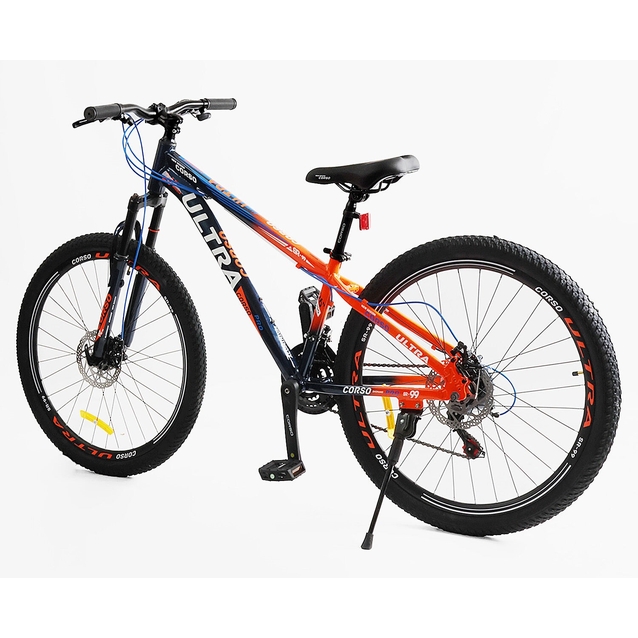 Велосипед 26 AL Corso «ULTRA» UT-20545 алюміній 13", (к-т SHIMANO) чорно-помаранчевий (2) фото westvelo.com