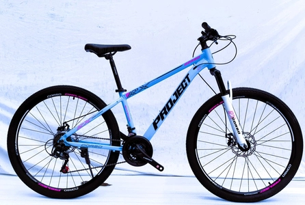 Велосипед 27.5 AL Corso «PROJECT» C-27151 алюміній 15", (к-т SunRun) блакитний
