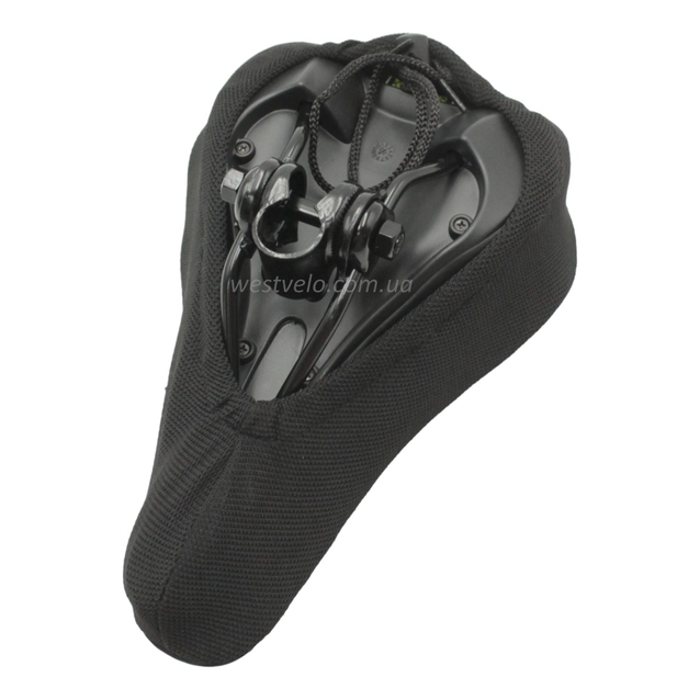 Чохол сідла чорний  MYSPACE (гелевий) біл. фото westvelo.com