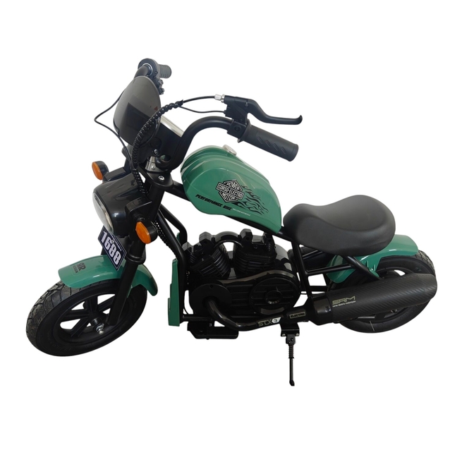 Дитячий електромотоцикл Corso H-93171 двигун 160W, акумулятор 24V5Ah, зелений, Bluetooth, звук двигуна