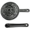 Система шатунів мтв мала PROWHEEL. AL чорна (24/34/42Т) L-175мм.