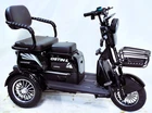 Трицикл Corso «OSTIN L» NL-815063, двигун 1200W, акумулятор 72V 24Ah літій-залізно-фосфатний, чорний + 1 ящик. акум, колеса 10" фото westvelo.com