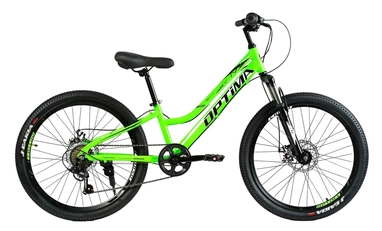 Велосипед 24 AL Corso «OPTIMA» TM-24326 алюміній 11", (к-т SHIMANO) салатовий
