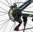 Велосипед 29 ST Corso «ALPHA» LF-29360 сталь 19", (к-т SHIMANO) графіт (сіро-блакитний)