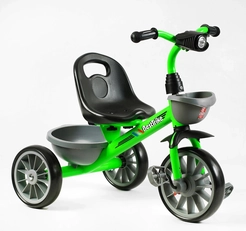 Дитячий велосипед 3-х колісний EVA (піна) Best Trike BS-14640 салатово-сірий