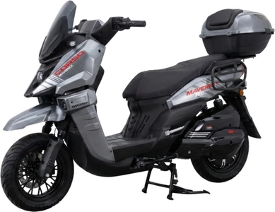 Електроскутер Corso «MAVERICK RS» MR-744182, двигун 2999W, акумулятор 72V 50Ah літій-залізо-фосфатний, сірий, колеса 12"