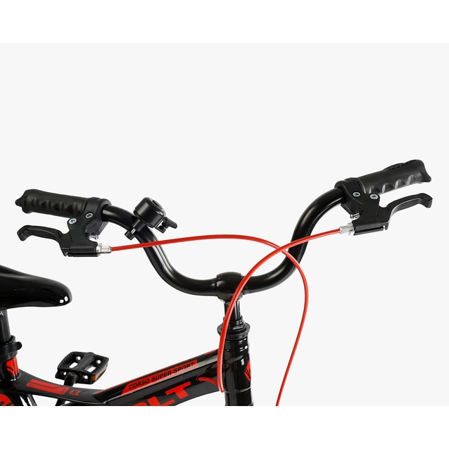 Дитячий велосипед 16 MG Corso «REVOLT» MG-16510, магнієва рама, чорно-червоний фото westvelo.com