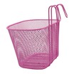 Кошик дитячий метал сіточка, на гачки, рожевий фото westvelo.com