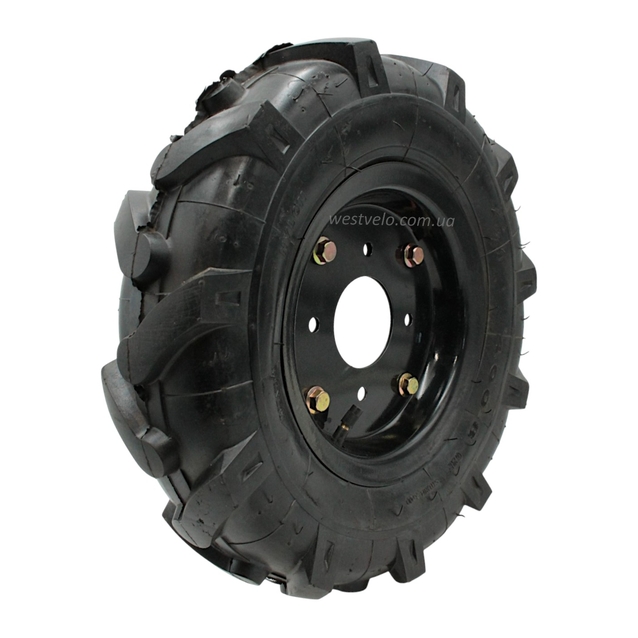 Покришка "08" 4.00-8 (мотоблок) HAO YU + камера + диск  8PR фото westvelo.com