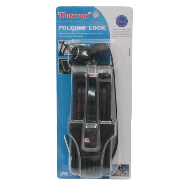Замок на ключ TONYON 3881, сегментний фото westvelo.com