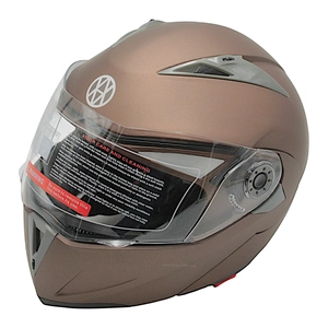 Мото шолом, трансформер (L) (59-60) VLAND 158 бронзовий матовий  з відкидними окулярами