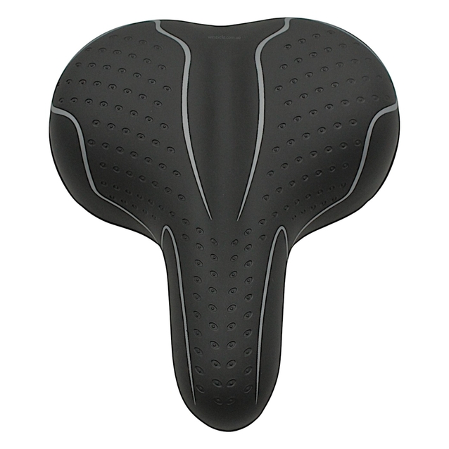 Сідло на пружинах ARDIS № C060, чорне з сірою полоскою (260x210) фото westvelo.com