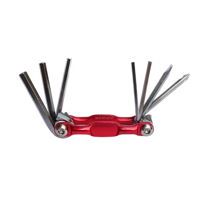 Мультитул-міні 6-гранників сталевий якісний (7 елементів) фото westvelo.com