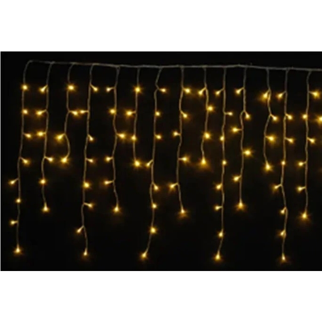 Гірлянда-штора 4 м, жовте світло, від батарейок, 2 режими (C 61483-20 Y) фото westvelo.com