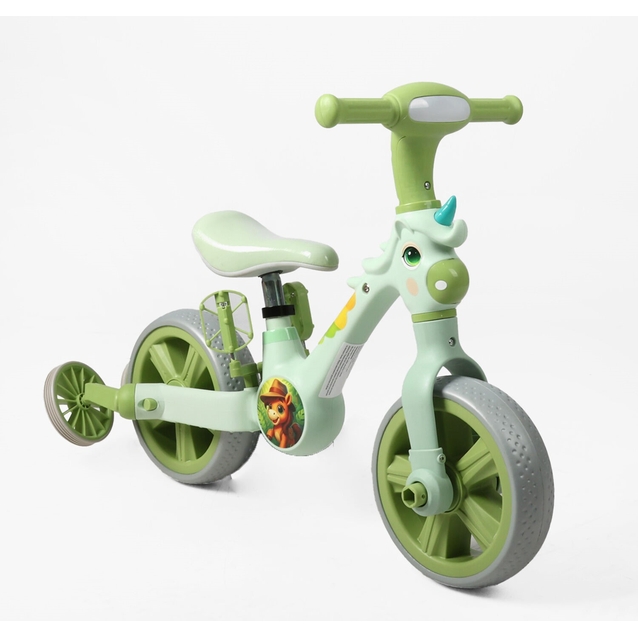 Велобіг-трансформер, 2-кол, 10 Best Trike JM-0711-6 салатовий, музика та підсвічування фото westvelo.com