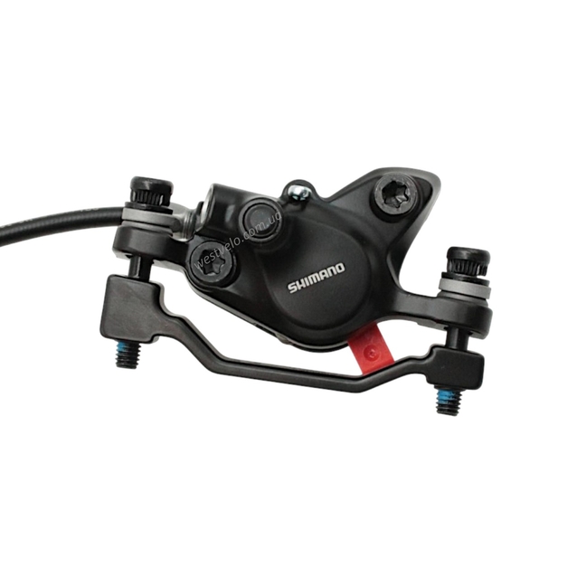 Гідравлічні гальма SHIMANO задн.(права) BL-MT200 (R), BR-MT200 (R), SM-MA-F180P/P2, 1600 мм фото westvelo.com