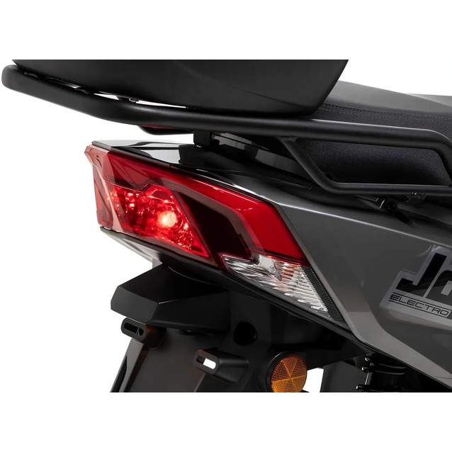 Електроскутер Corso «JOGGER» JR-316044, двигун 1500W, акумулятор 72V 25Ah свинцево-кислотний, сіро-синій, колеса 10" + 1 ящик. акум фото westvelo.com