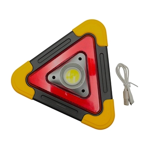 Ліхтар світлодіодний акумуляторний HB-6609, 4 режими, USB (500lm) сонячна батарея (знак аварійної зупинки)