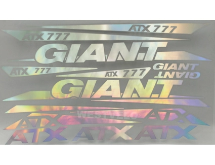 Наклейки GIANT прозорий фон, градієнт