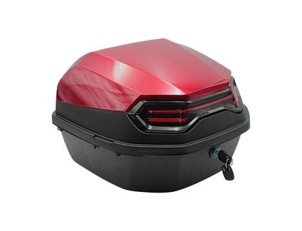Кофр (багажник) для мотоцикла задній ROBIK 48 (400х400х280) 45L червоний з катафотом