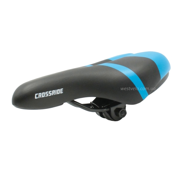 Сідло дитяче CROSSRIDE №63-1, чорно-синє фото westvelo.com