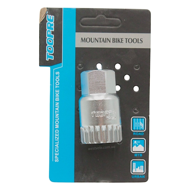 Ключ-знімач картриджа на квадратний вал нікель, TOOPRE "TP-V20" фото westvelo.com