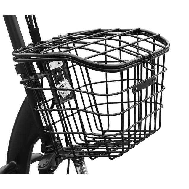 Кошик металевий з кришкою, "26" чорний фото westvelo.com