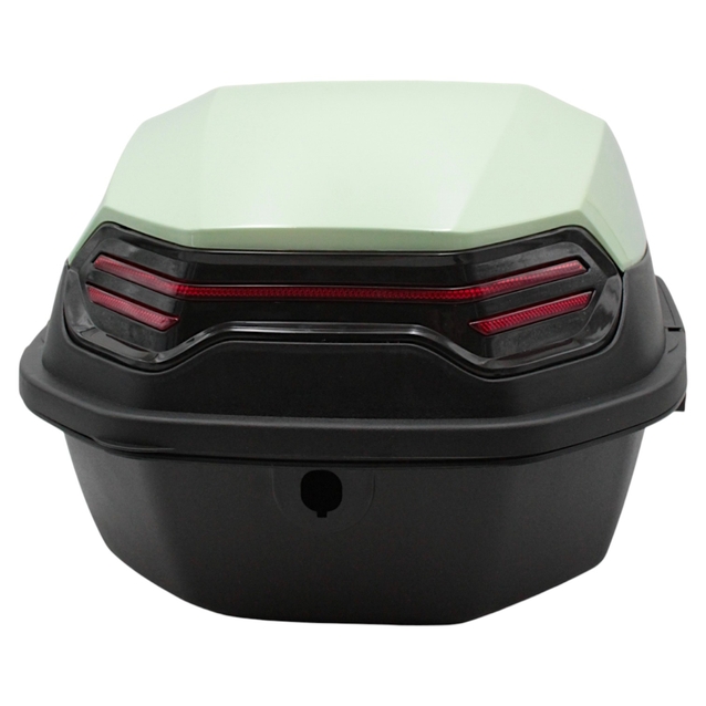 Кофр (багажник) для мотоцикла задній ROBIK 48 (390х390х290) 48L "JSBM" глянцевий, м'ятний фото westvelo.com