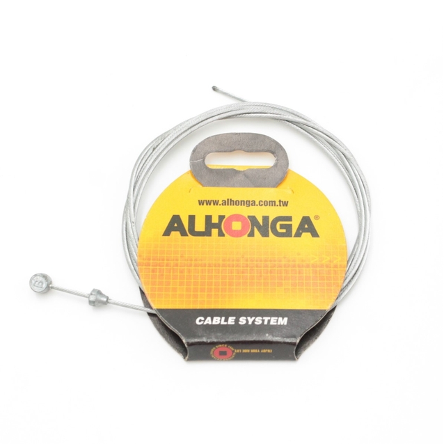 Трос універсальний гальм/передач ALHONGA гальваніка (нержавійка) Ø1.5mm-1800mm фото westvelo.com