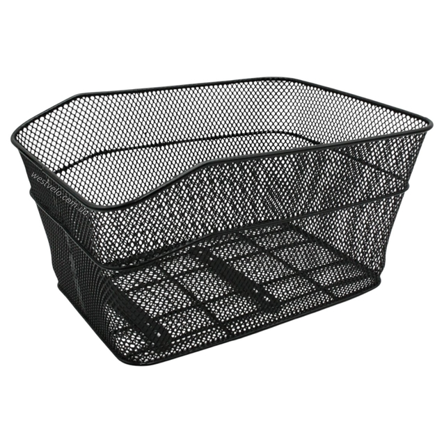 Кошик металевий на багажник сіточка чорний AFT-9 (385х310х200) фото westvelo.com